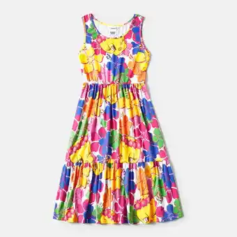 Patpat Patpat looney tunes mommy and me allover floral print naia tank dresses offer