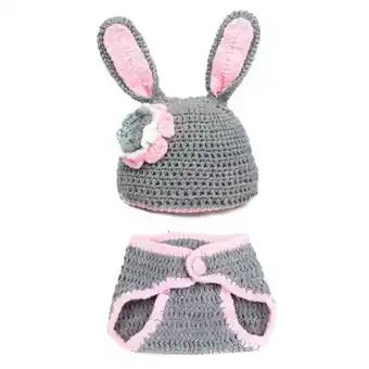 Patpat Patpat newborn baby photography props knitted hat cap +shorts offer