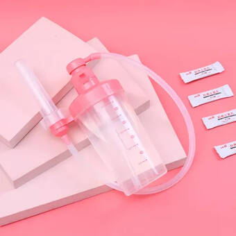 Patpat Patpat vaginal douche enema cleaner 500ml reusable manual pressure anal vaginal cleaning system portable kit offer