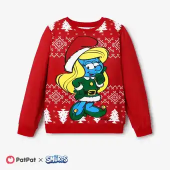 Patpat Patpat the smurfs family matching christmas character & snowflake print long-sleeve top offer