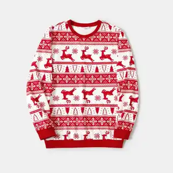 Patpat Patpat christmas family matching reindeer all-over print long-sleeve tops offer