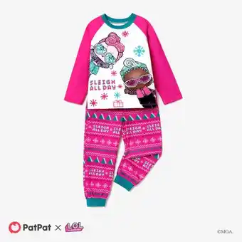 Patpat Patpat l.o.l. surprise! christmas mommy and me colorful character print pajamas sets (flame resistant) offer