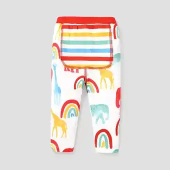 Patpat Patpat baby girl allover multicolor animal & rainbow print leggings pants offer