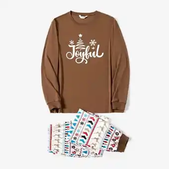 Patpat Patpat christmas family matching letters print long-sleeve pajamas sets(flame resistant) offer
