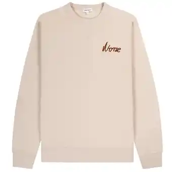 Pockets Norse projects arne relaxed chain stitch logo crewneck sweatshirt marble white offer