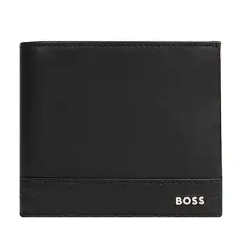 Pockets Hugo boss gavin grained leather wallet black offer