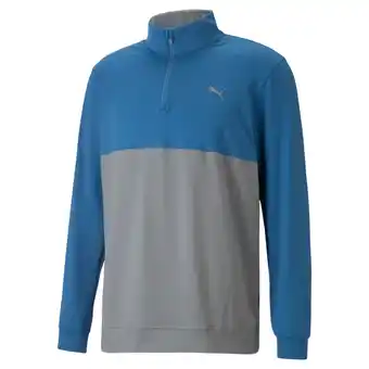 Puma gamer colorblock zip neck golf sweater