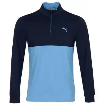 Scottsdale Golf Puma gamer colorblock zip neck golf sweater offer
