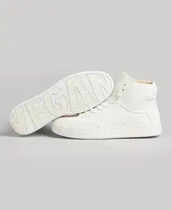 Superdry Superdry men's vegan basket high top sport trainers white offer