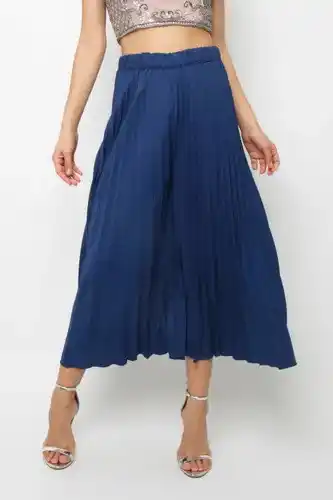 Tfnc lace & beads rohim navy trousers