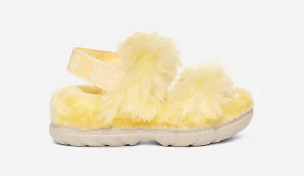 UGG Ugg fluff sugar sandal for women in yellow offer
