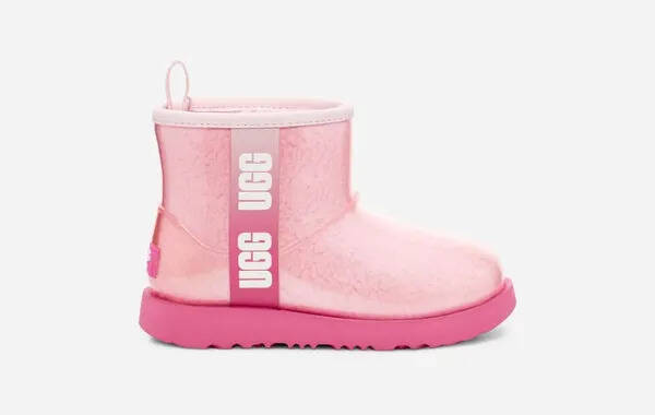UGG Ugg classic clear mini ii boot for kids in pink combo offer