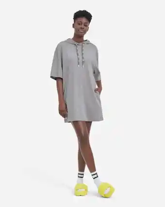 Ugg kassey hooded t-shirt dress for women in grey