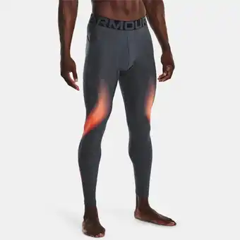 Under Armour Under armour men's heatgear leggings downpour gray / after burn xxl offer