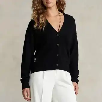 Ralph lauren polo logo wool-blend cardigan