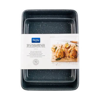 The Hut Denby quantanium roasting trays (set of 2) offer