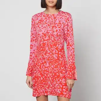 The Hut Never fully dressed printed satin mini dress offer