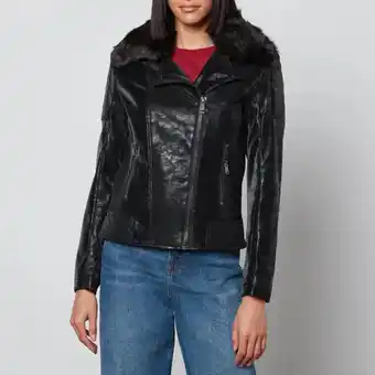 The Hut Guess olivia faux leather jacket offer