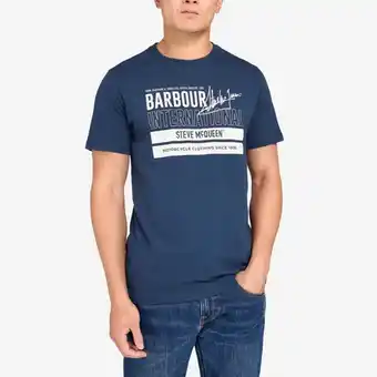 Barbour international x steve mcqueen barry cotton t-shirt