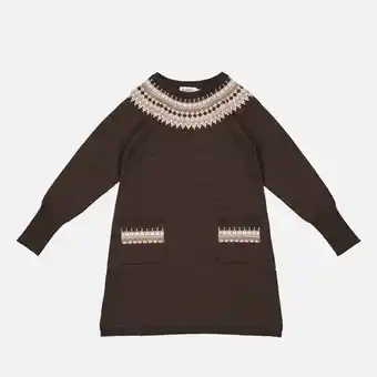 The Hut Marmar copenhagen dante patterned wool-blend long sleeve knitted dress offer