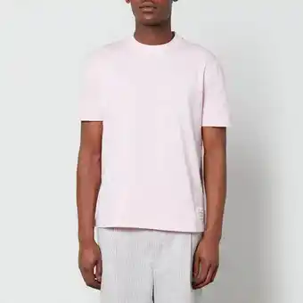 Coggles Thom browne anchor embroidered cotton-jersey t-shirt - 2 offer