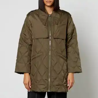 Ganni quilted recycled shell jacket - eu 34