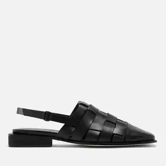 Hereu mura woven leather mules - uk