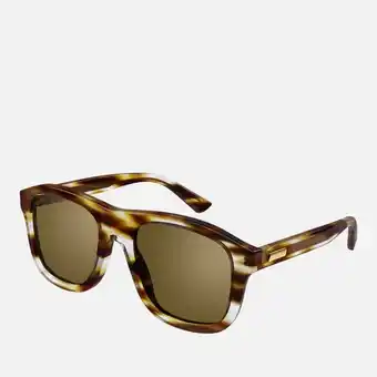 Gucci acetate aviator-style sunglasses