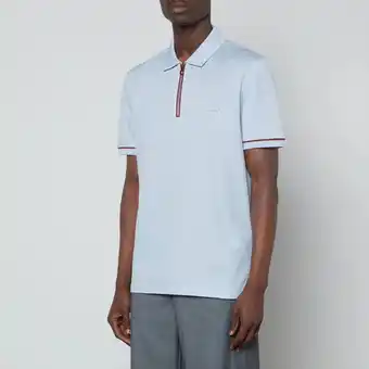 Coggles Salvatore ferragamo four seasons zipped polo shirt offer