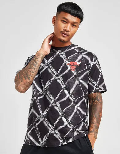 JD Sports New era nba chicago bulls all over print t-shirt - black - mens offer