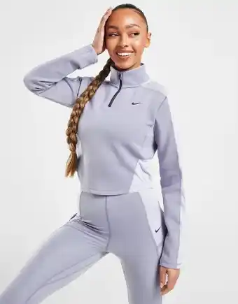 JD Sports Nike training pro femme 1/4 zip top - purple - womens offer