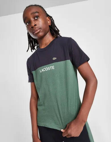 JD Sports Lacoste colour block t-shirt junior - green offer