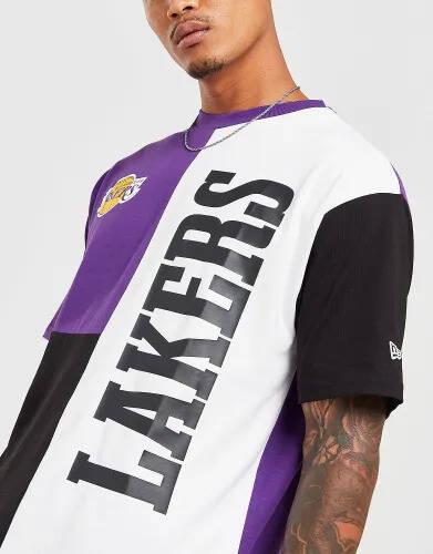 JD Sports New era nba la lakers cut & sew t-shirt - purple - mens offer