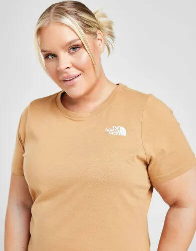 JD Sports The north face plus size simple dome t-shirt - brown - womens offer