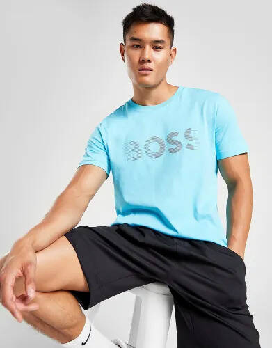 JD Sports Hugo boss boss meta logo t-shirt - blue - mens offer
