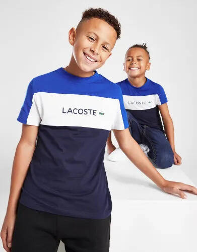 JD Sports Lacoste cut & sew t-shirt junior - navy - kids offer