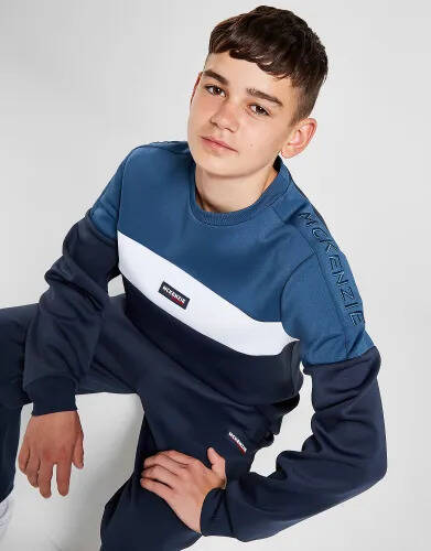 JD Sports Mckenzie rain crew sweatshirt junior - blue offer