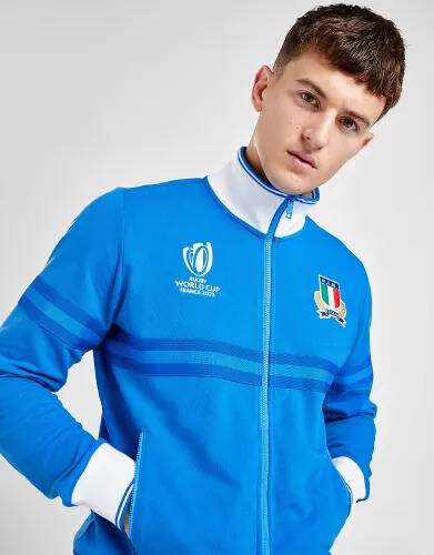 JD Sports Macron italy rugby world cup 2023 full zip jacket - blue - mens offer