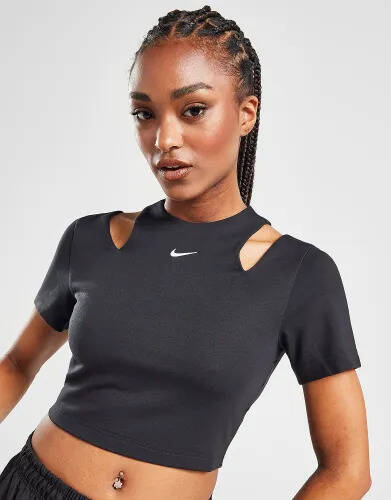 JD Sports Nike essential cutout t-shirt - black - womens offer