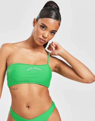 JD Sports Pink soda sport miami bikini top - green - womens offer