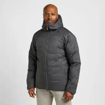 Ultimate Outdoors Rab men's valiance waterproof down jacket - grey, grey offer