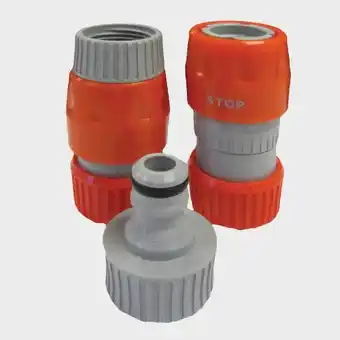Ultimate Outdoors Hitchman mains adaptor hose connectors - orange, orange offer
