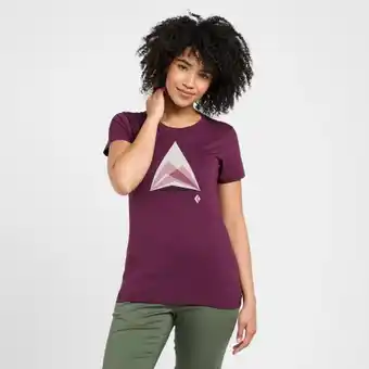 Ultimate Outdoors Black diamond women's mountain transparency short sleeve tee - purple, purple offer