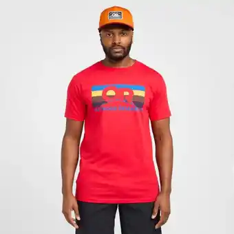 Ultimate Outdoors Outdoor research men's advocate stripe t-shirt - red, red offer