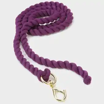 Ultimate Outdoors Shires plain headcollar lead rope - purple, purple offer