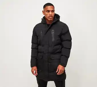 Footasylum Brave soul todd longline puffer jacket offer