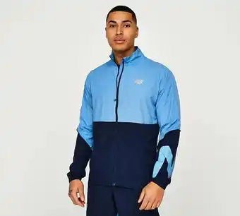 Footasylum New balance graphic impact run packable jacket offer