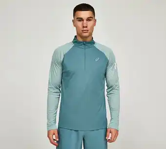 Footasylum Asics icon long sleeve half zip t-shirt offer