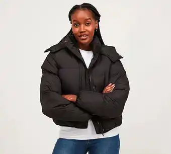 Footasylum Brave soul womens oversized cropped puffer jacket offer