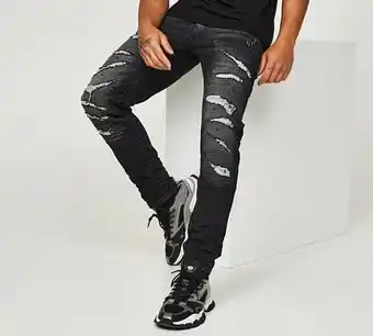 Footasylum Alessandro zavetti ricambio black wash slim fit jean offer